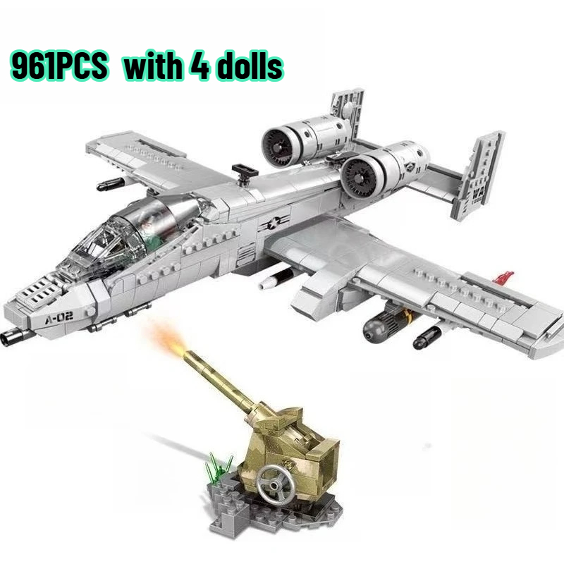 Lego Minifigure Holder - 1713pcs Military The A10 F35 Fighter