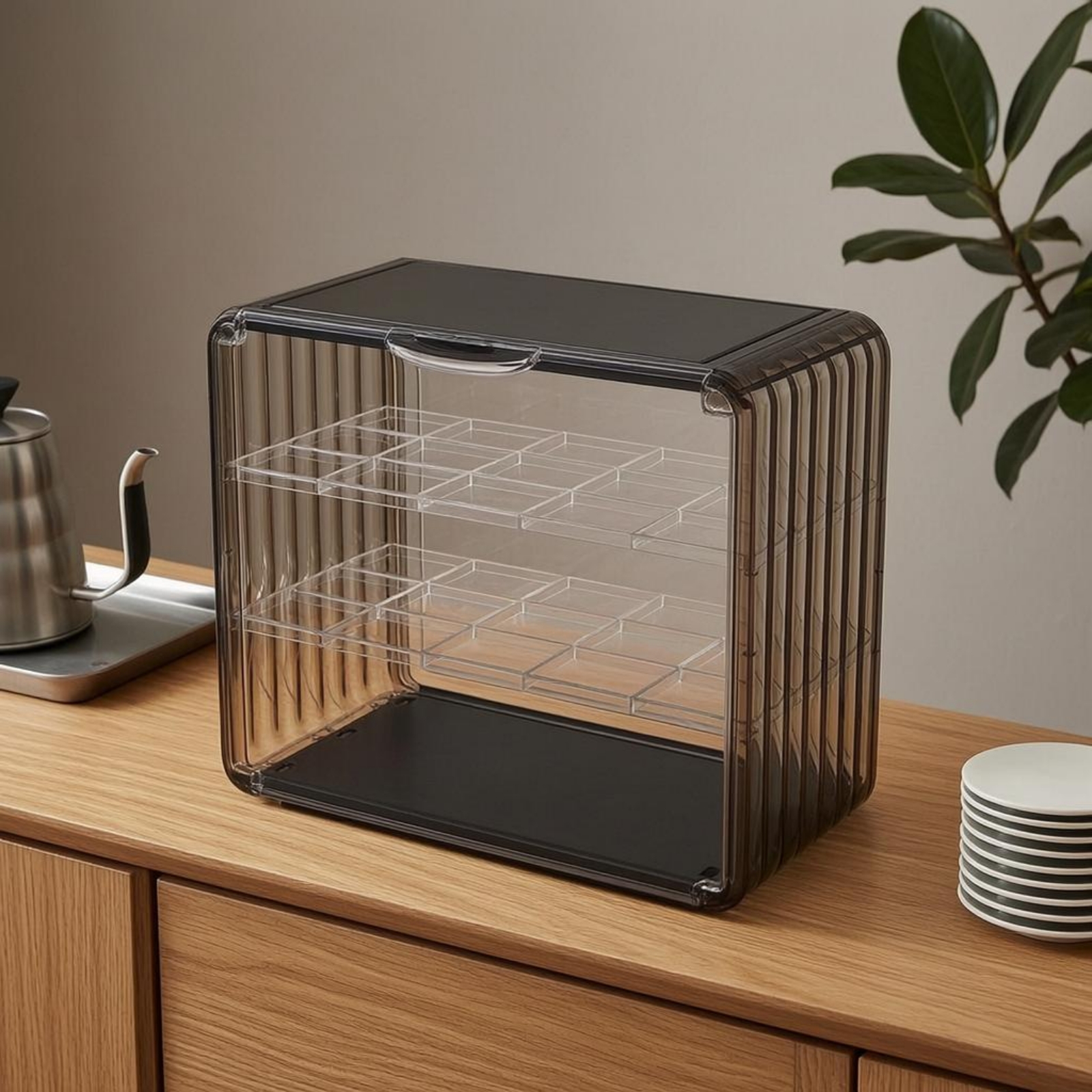 Acrylic Cup Storage Rack Trans - đánh giá và giá Display Case Acrylic