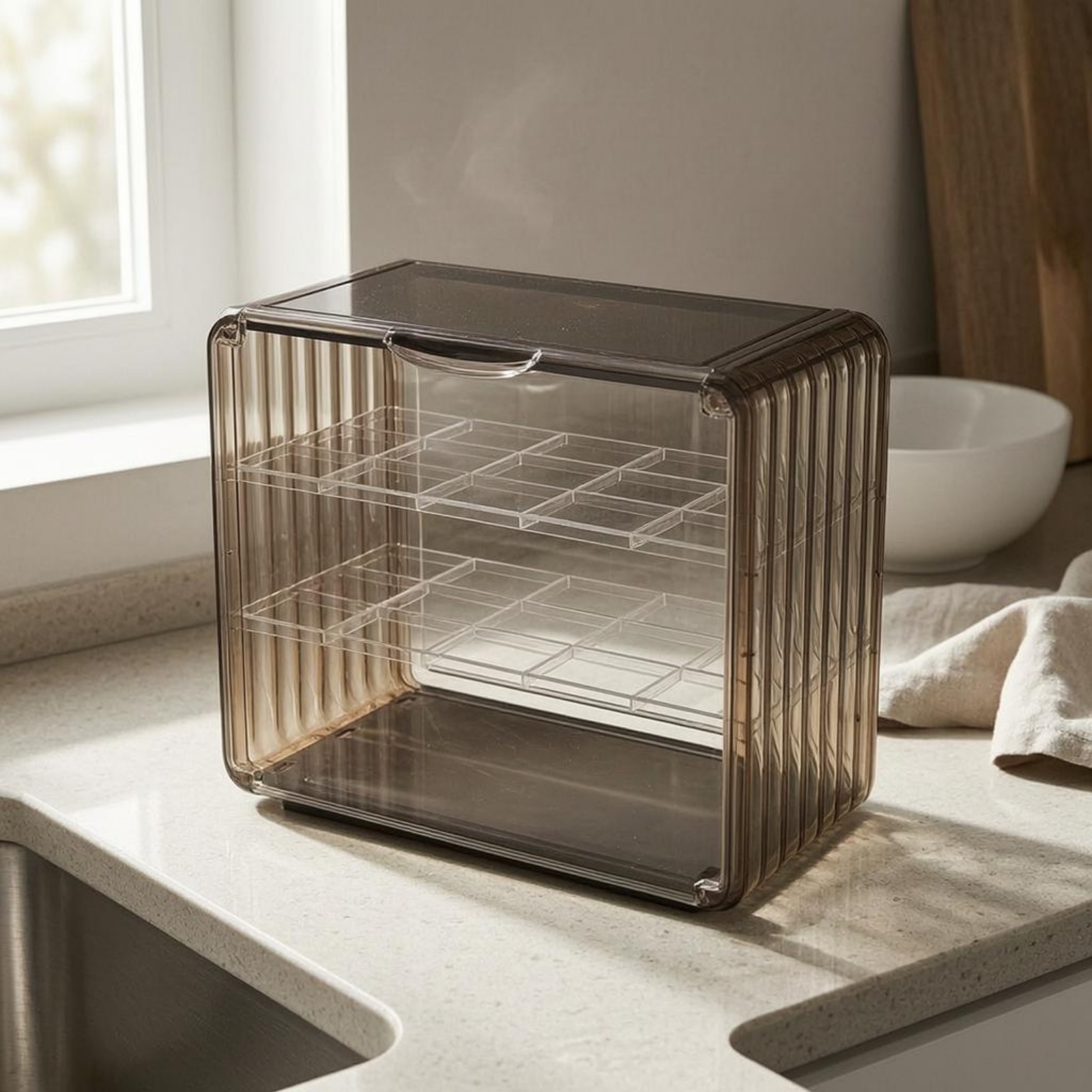 Acrylic Cup Storage Rack Trans - đánh giá và giá Display Case Acrylic