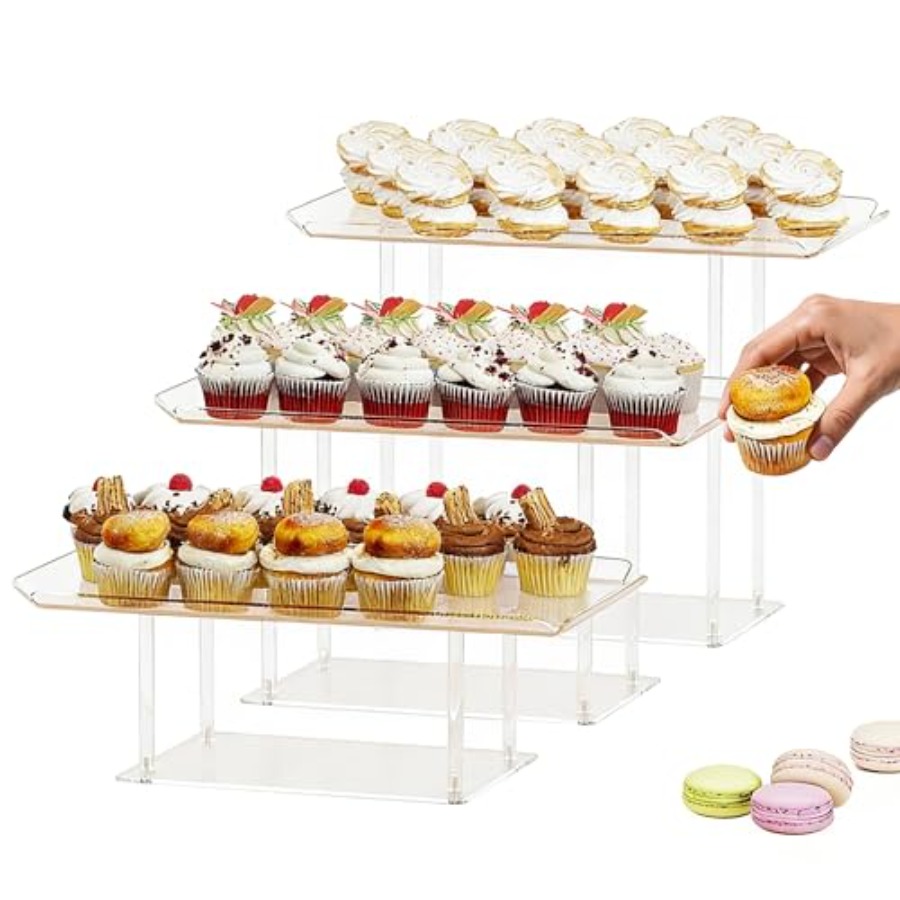 3 Pack Dessert Table Display S - đánh giá và giá Display Risers Set