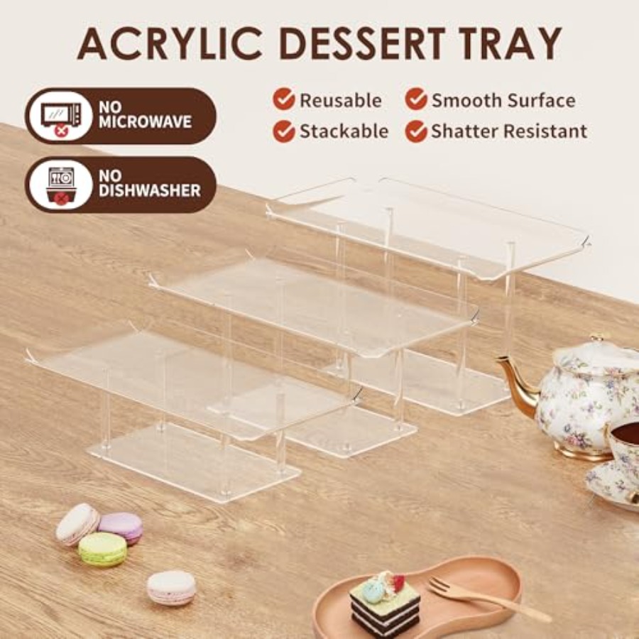 3 Pack Dessert Table Display S - đánh giá và giá Display Risers Set
