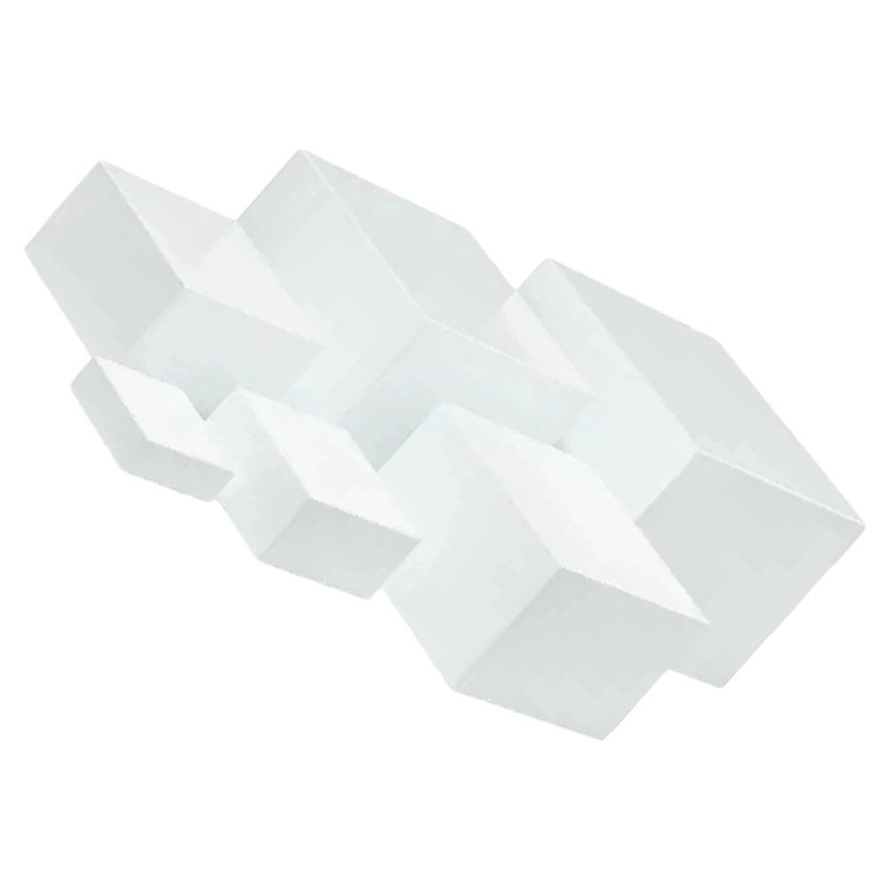 6Pcs Minimalist White Plastic  - đánh giá và giá Display Risers Set