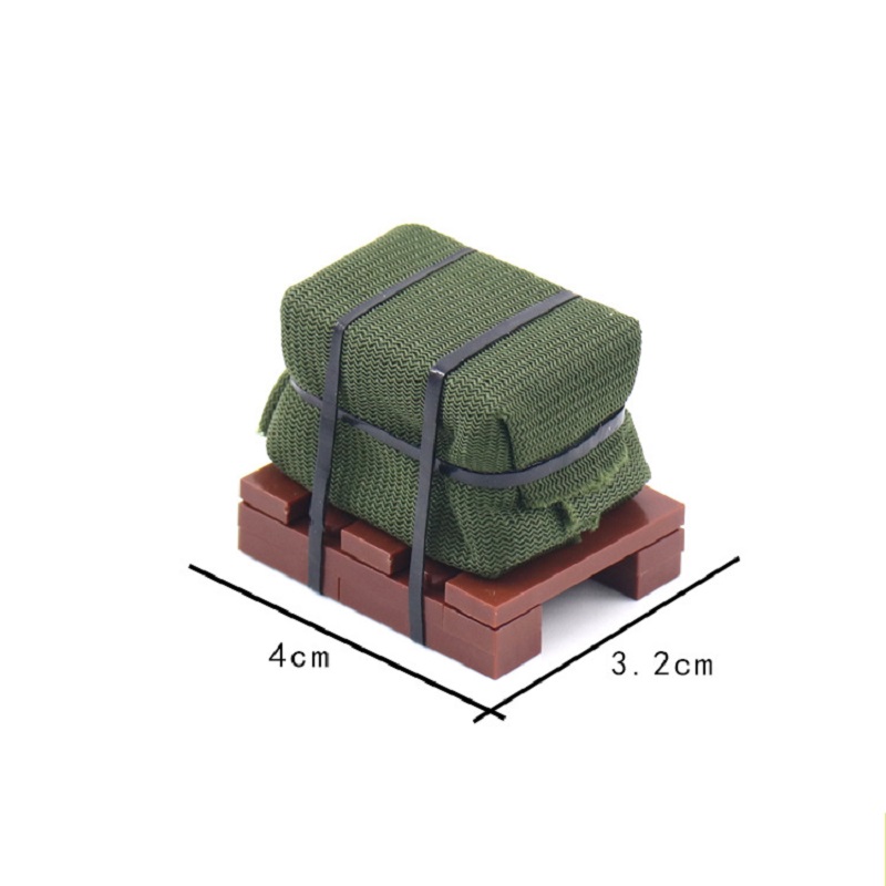 WW2 Military Air Drop Crate Bu - đánh giá và giá Lego Minifigure Holder