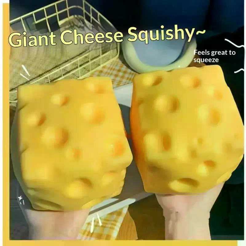 Dark Yellow Cheese Cube Stress - đánh giá và giá Fidget Cube Original