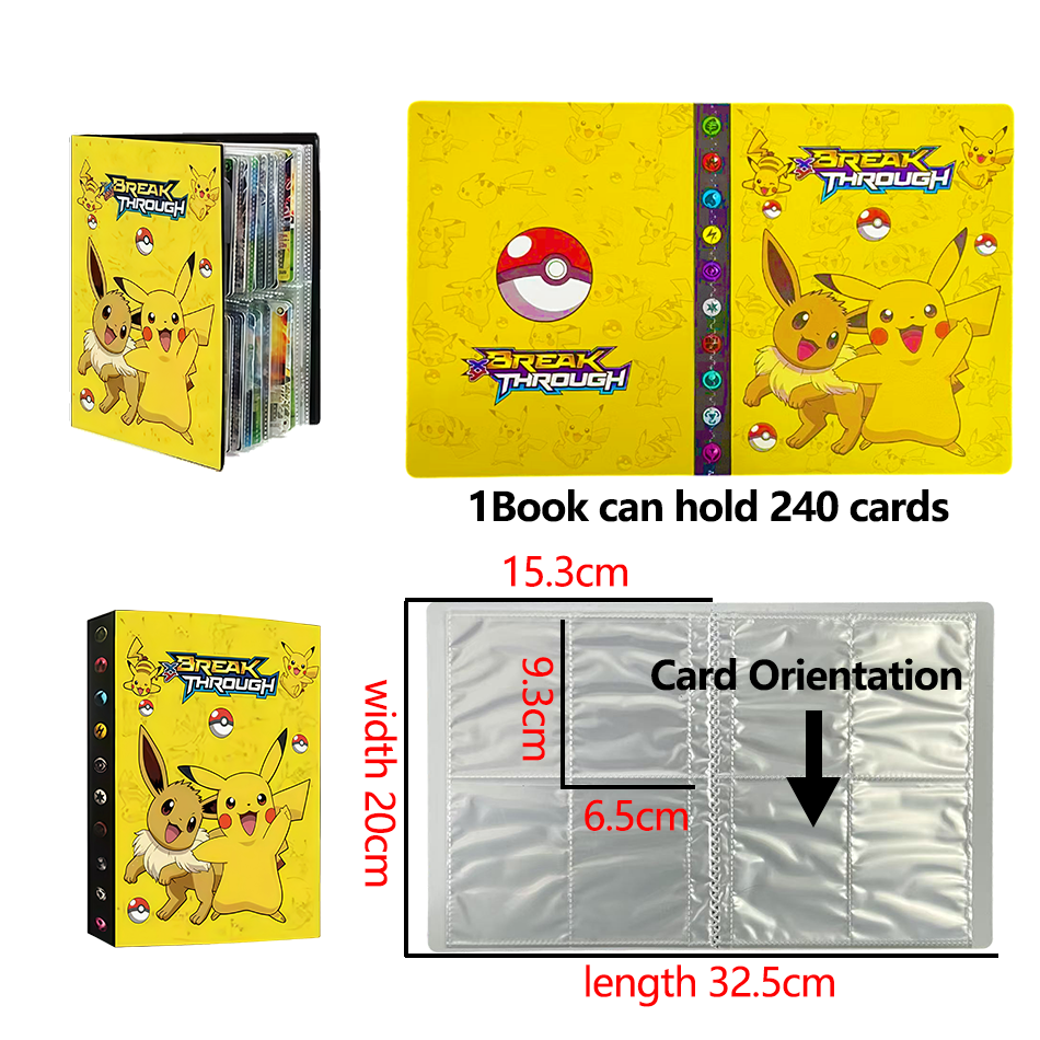 Pokemon 240 Card Album Book Ga - đánh giá và giá Pokemon Binder Card