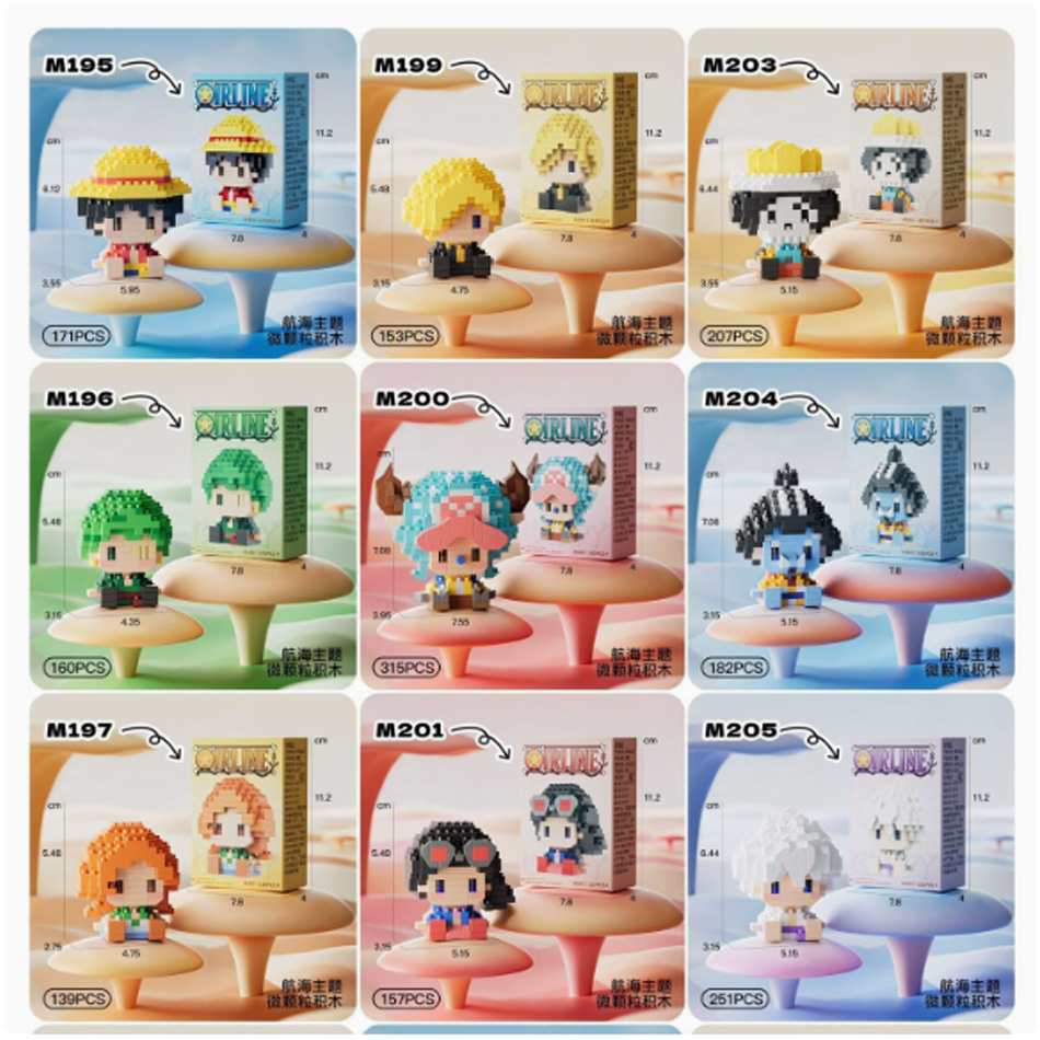 New ONE PIECE Sun God Nika Luf - đánh giá và giá Building Block Mini
